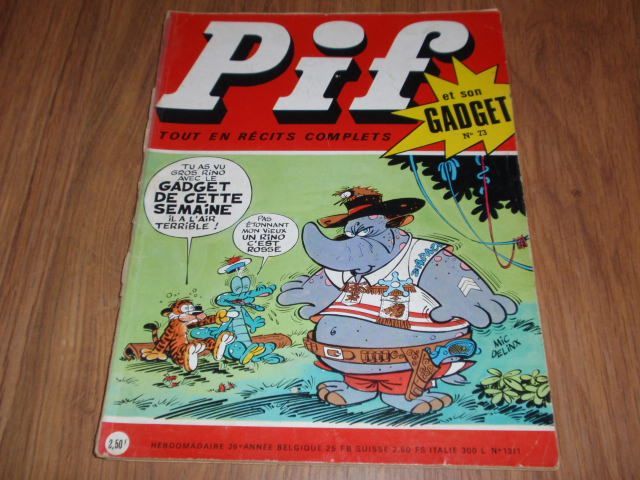 списания/комикси "Pif Gadget" (с липси) и "Super Hercule"