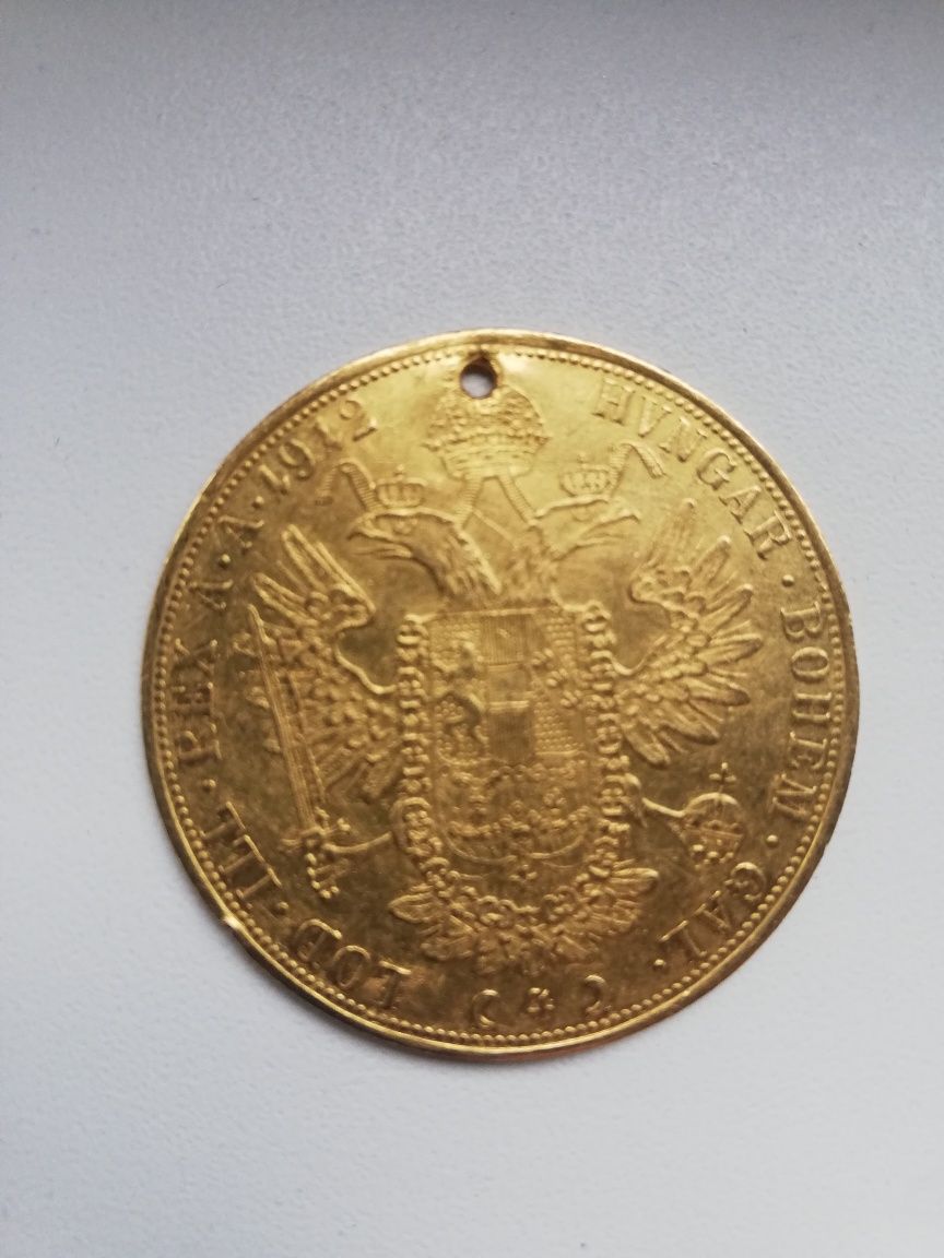 Moneda Franz Iosif 1912, 4 Ducați aur 24 k