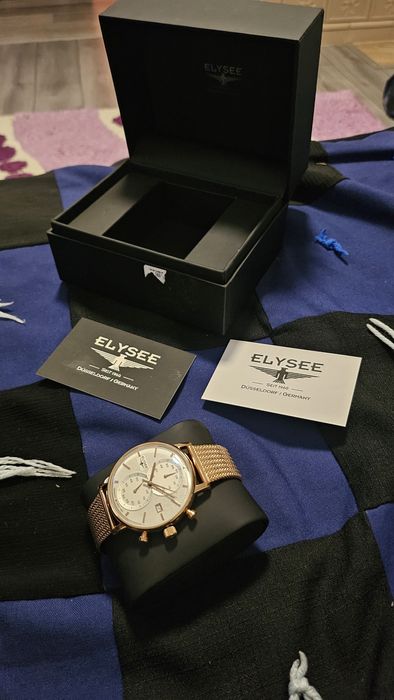 Ceas de mana barbatesc elysee culoare rose gold
