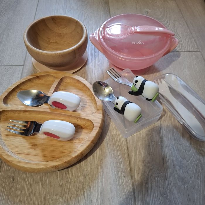 Комплект за хранене за бебе + прибори