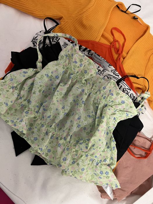 Tank top, cropped top, crop top, h&m, bershka topuri