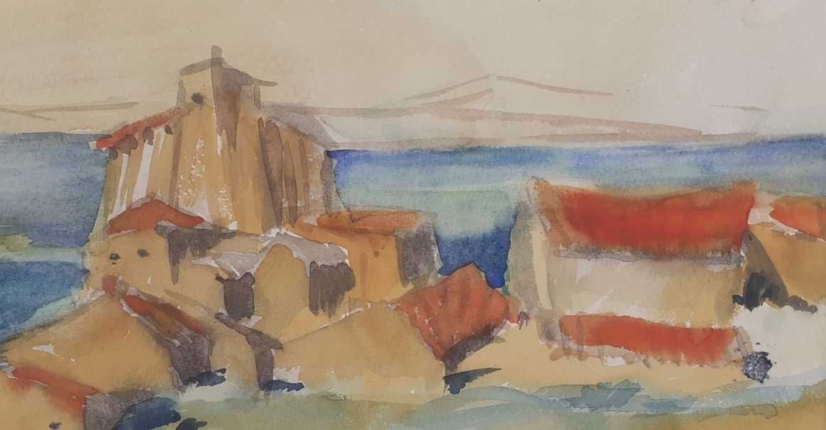 Tablou vechi - Balcic - semnat Jean Al. Steriadi