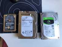 Жёсткие диски: Apple 500, Seagate Barracuda 1 tb, Seagate 2tb