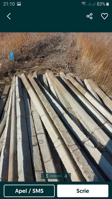 Șpalieri Șpalieri stilpisori de beton de vînzare