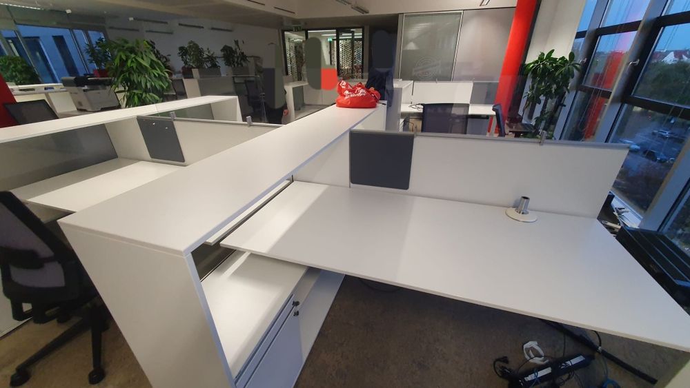 Birouri (mobilier)call center,post lucru Bene birou,Steelcase reglabil