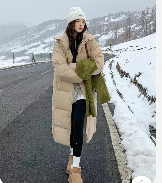 Продам пуховик длинный