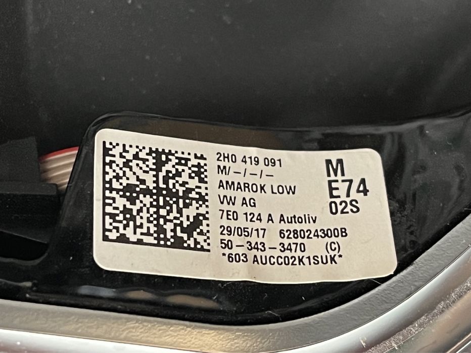 Volan piele cu comenzi / Airbag VW Amarok 2H