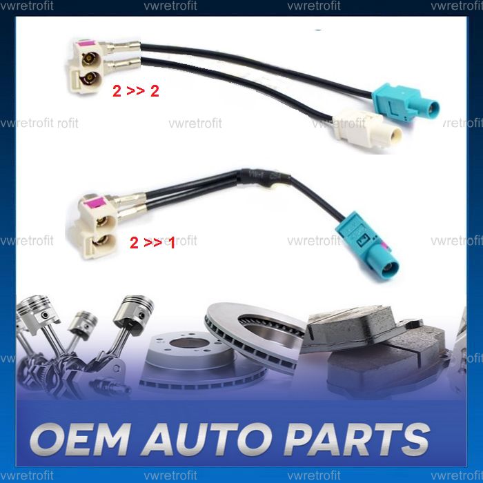 Adaptor antena radio 2 in 1 sau 2 in 2 FAKRA pentru VW RCD RNS 510