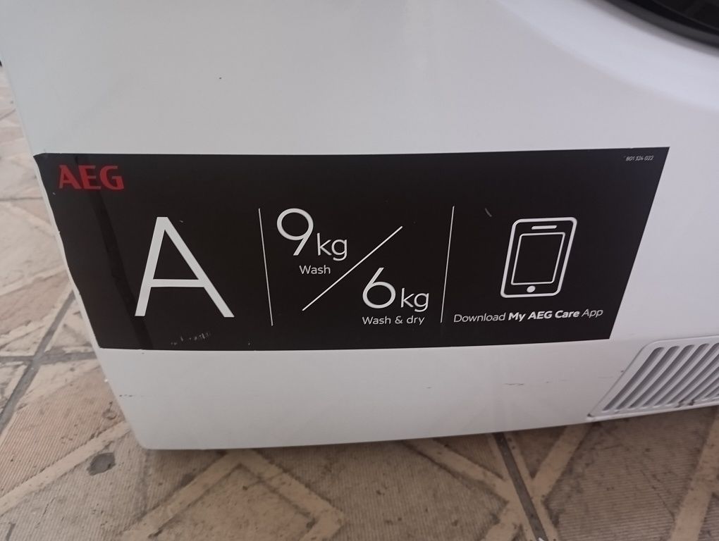 Пералня със сушилня с термопомпа АЕГ Aeg  9/6 кг  2 години гаранция!