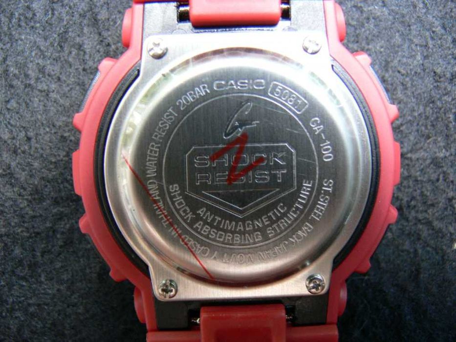 Ceas Sport CASIO G-SHOCK GA-100 RED-ROSU MAT NOU 2025 !!!