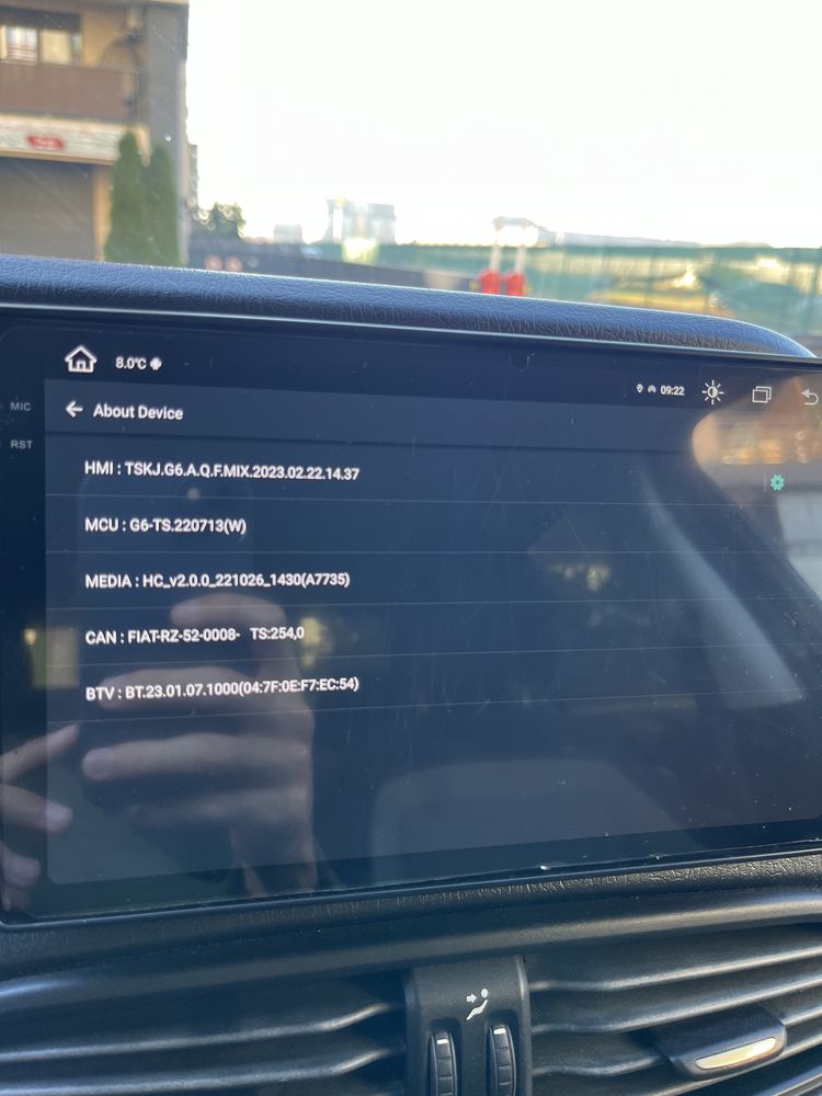 Navigatie Android Fiat Tipo
