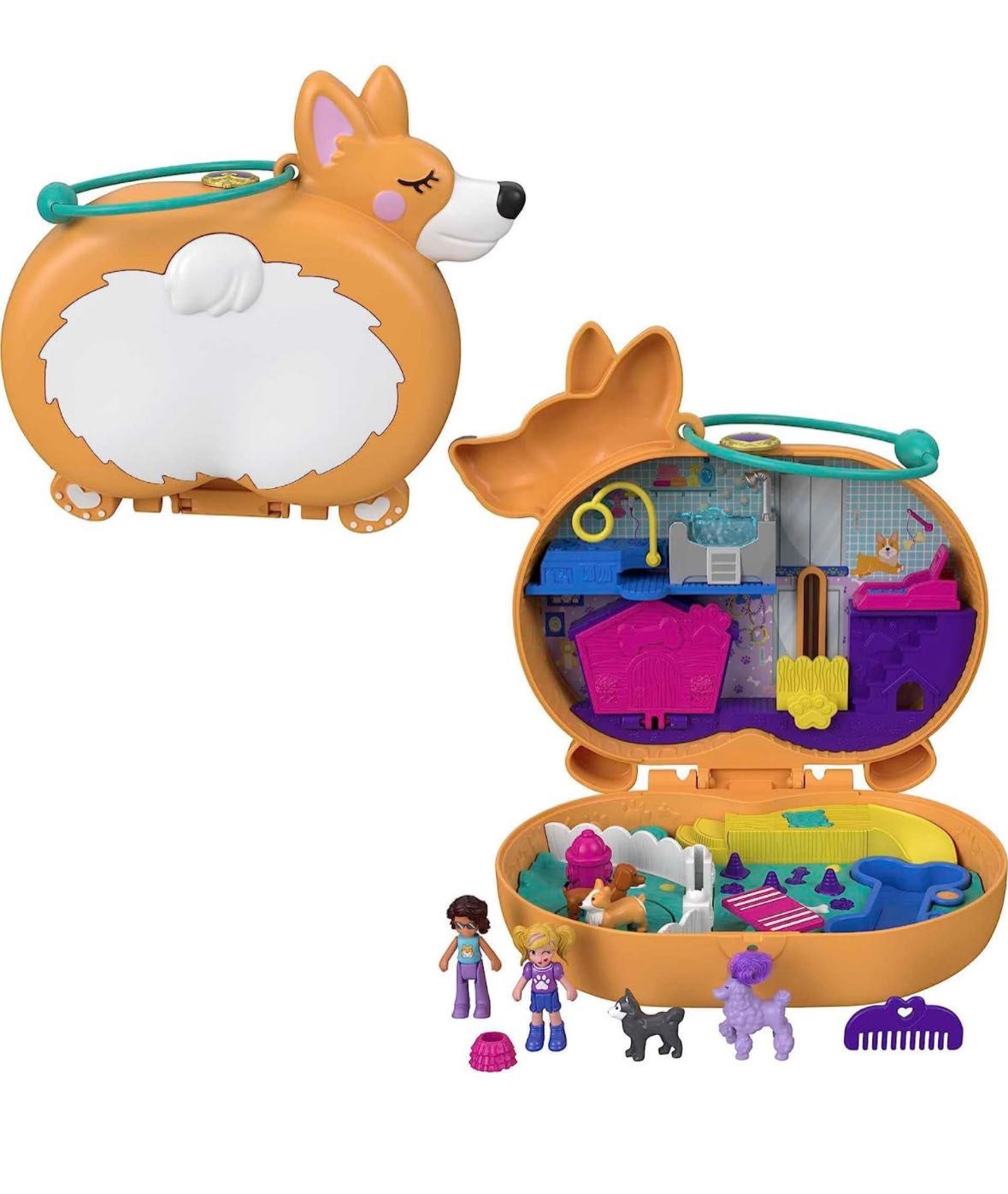 Игровой набор Полли Покет Корги. Polly Pocket Corgi.