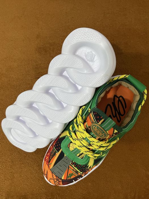 Versace Chain Reaction Navy Green Yellow