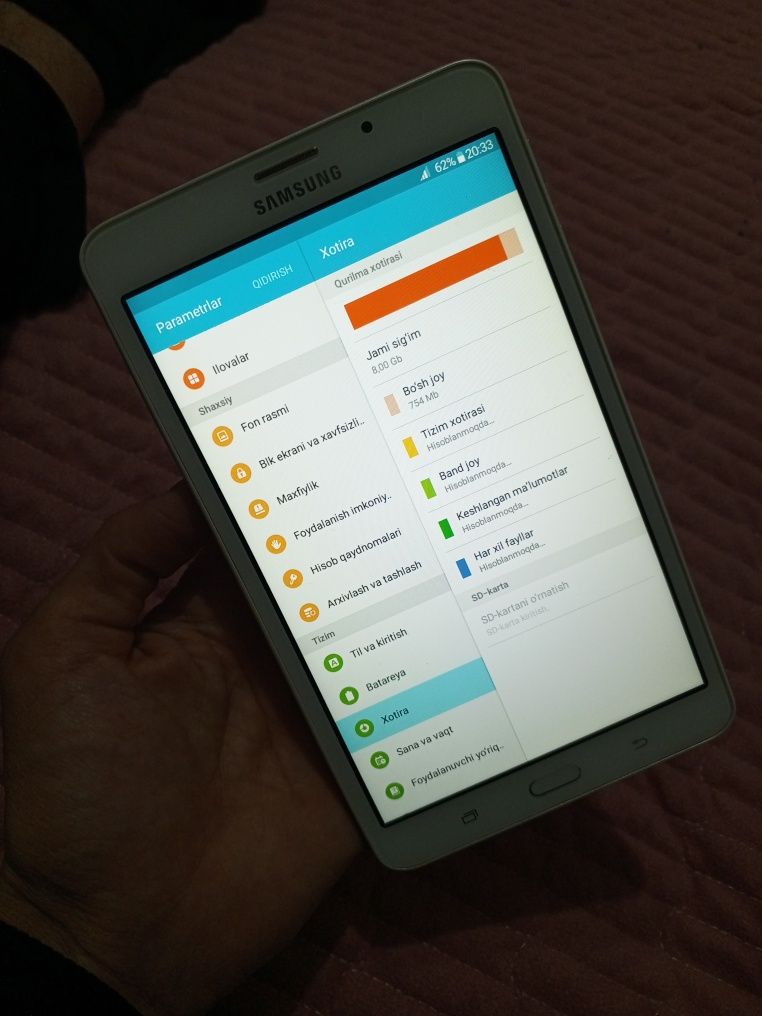 Galaxy tab A6 planshet