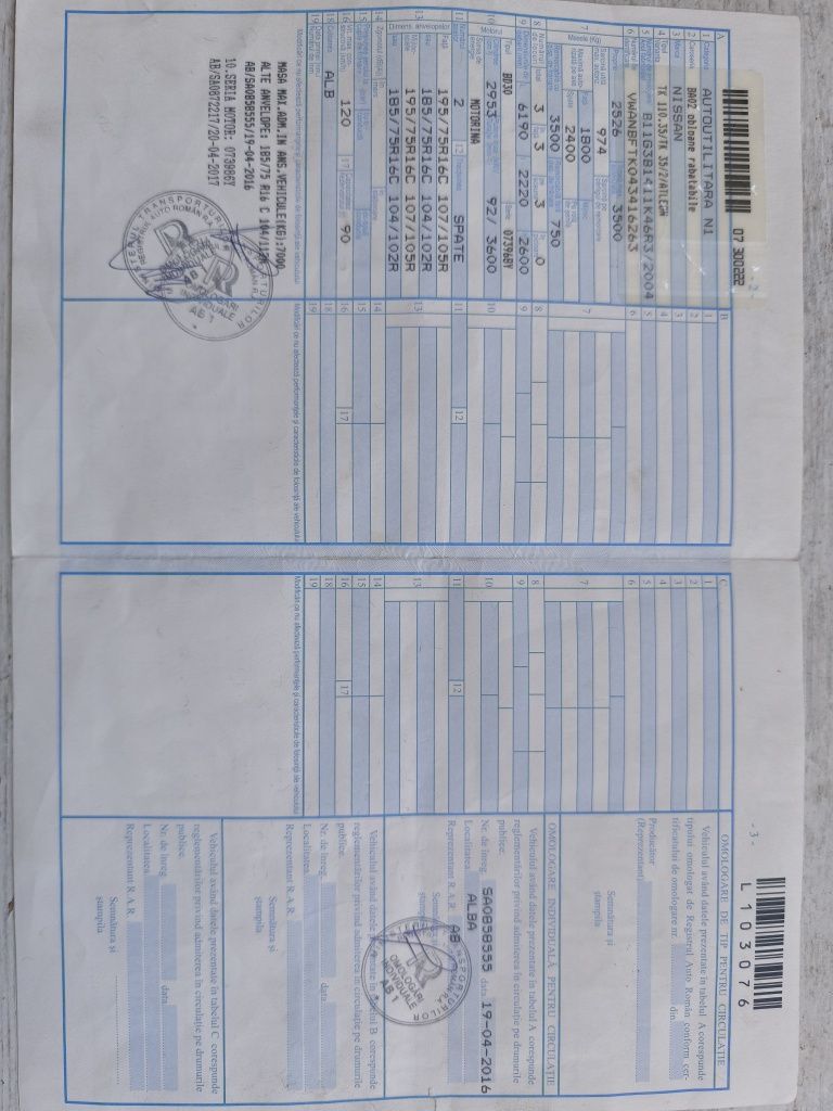 Vând autoutilitara Nissan Atleon