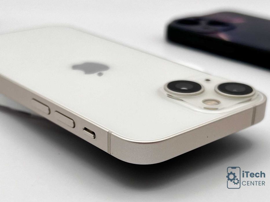 iPhone 13 mini, 256GB, White, 100% батерия, КАТО НОВ, 1г. ГАРАНЦИЯ!