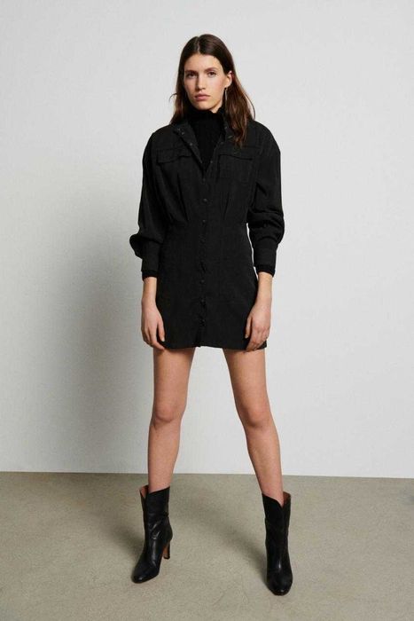 ba&sh черна рокля риза