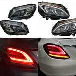 W205 facelift стопове, ils дизайн фарове LED Mercedes S205 c205 Cklas
