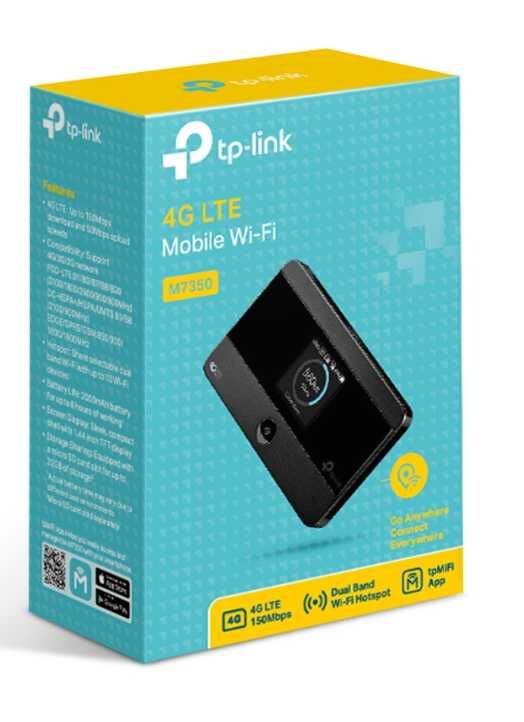 TP-Link M7350 4G LTE Мобильный Wi‑Fi роутер router sim karta сим карта