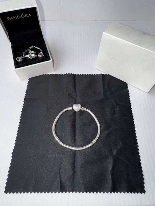 Brățară PANDORA + accesorii | stare 10/10