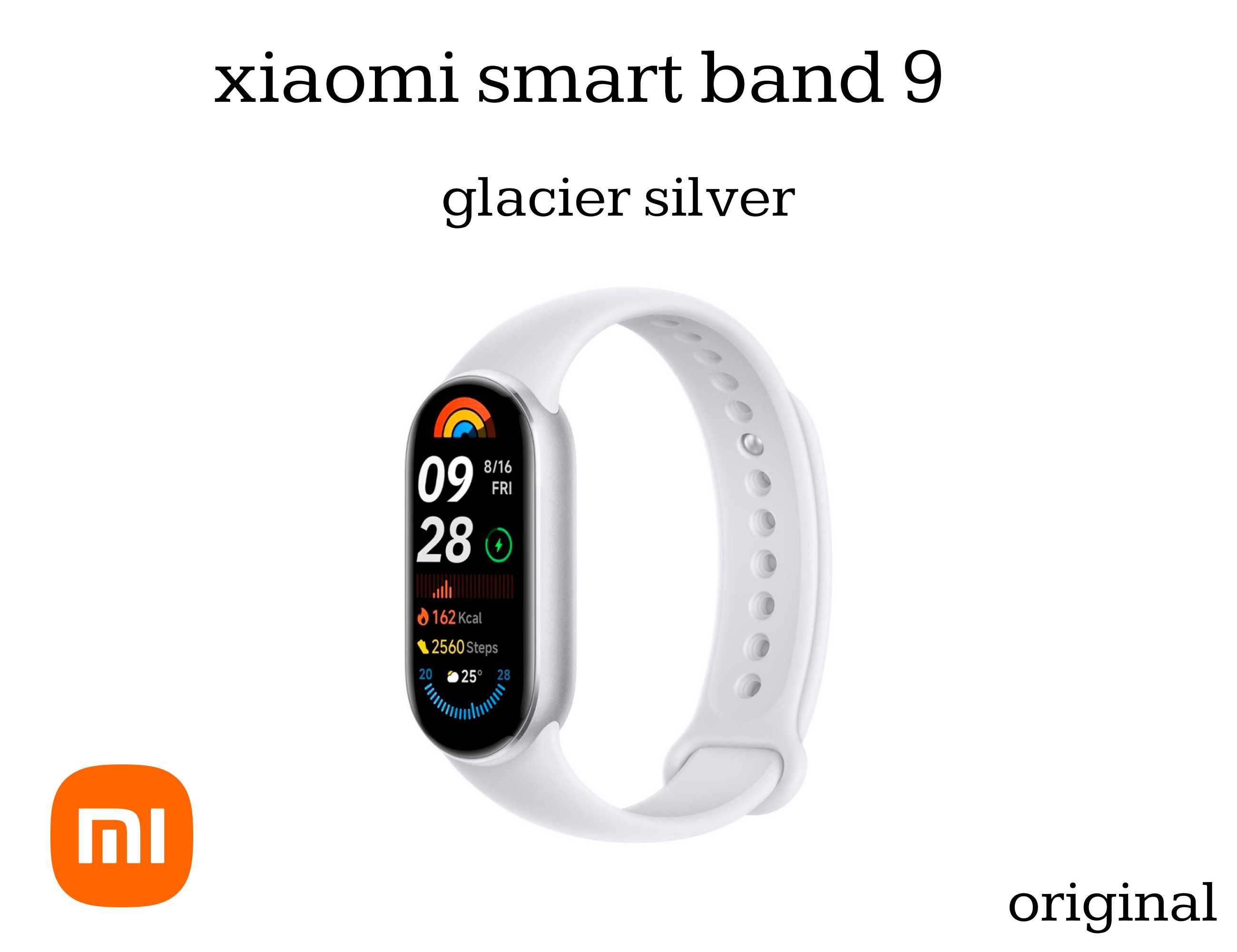 Новый • Xiaomi Smart Band 9 • Silver • ORIGINAL