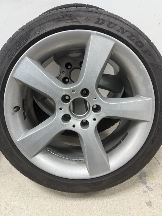 4 оригинални джанти за Мерцедес Ц класа спорт пакет с гуми Дънлоп