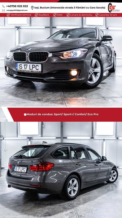BMW 320D 185CP Înmatriculat RO Climatronic Navi Senzori Scaune sport