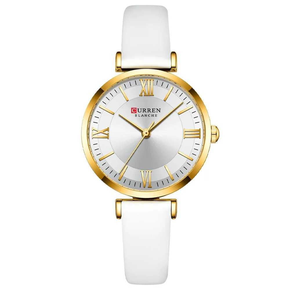 Дамски часовник Curren Luxury Wrist Watch, Бял/Златист