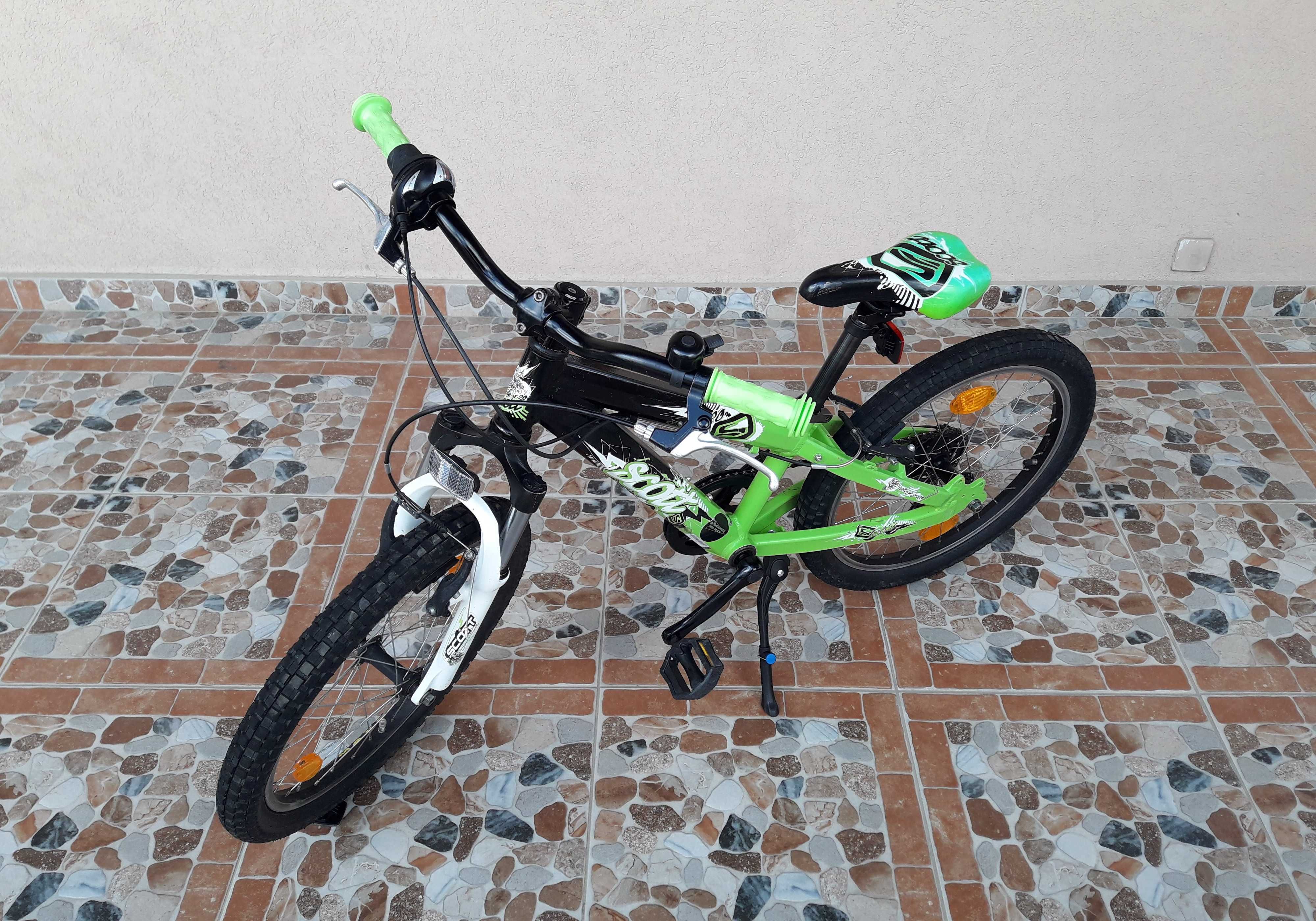 Bicicletă copii 20’ Scott Voltage JR20 MTB, 6 viteze, ALUMINIU – verde