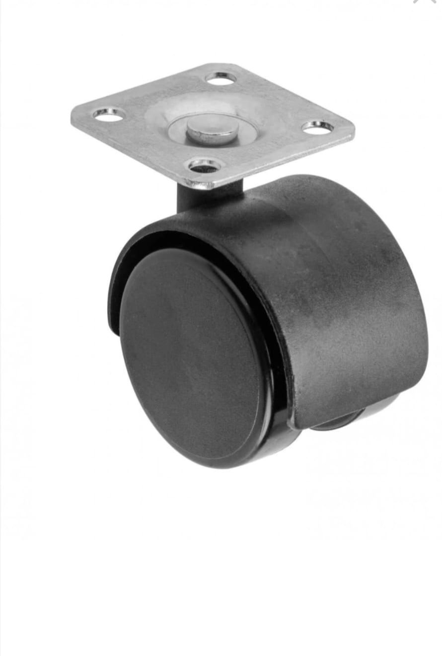 Rotile/ roți noi cu flanșă metalică pt mobila
