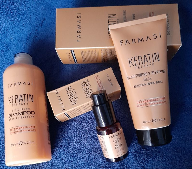 Ofertă Farmasi Set Keratină‼️Şampon+ulei+balsam‼️