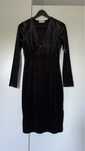 Rochie neagra catifea