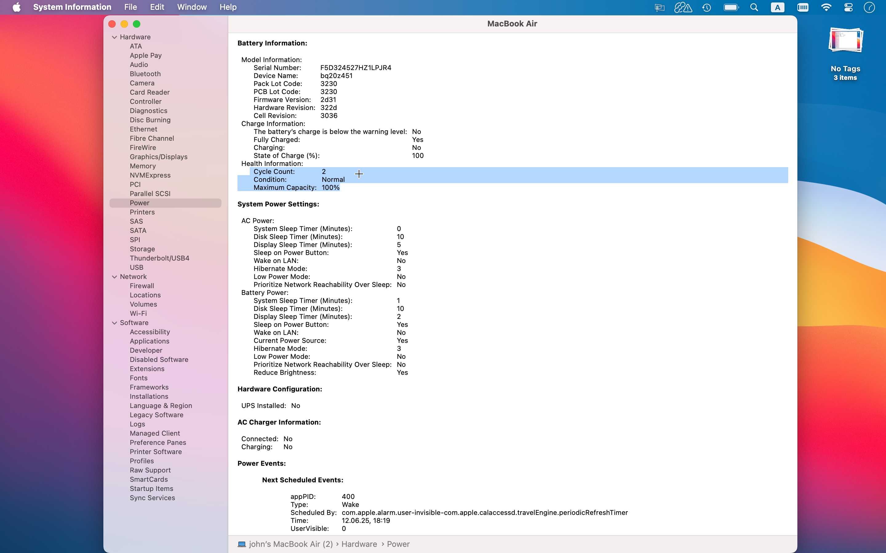 Apple MacBook AIR 13" M1 8 ядра CPU и 8 ядра GPU с 8GB RAM и 512GB SSD
