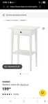 Noptiera IKEA HEMNES neagră