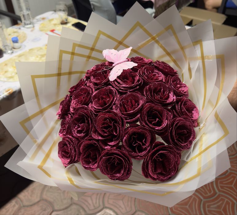 Buchet de trandafiri din sapun