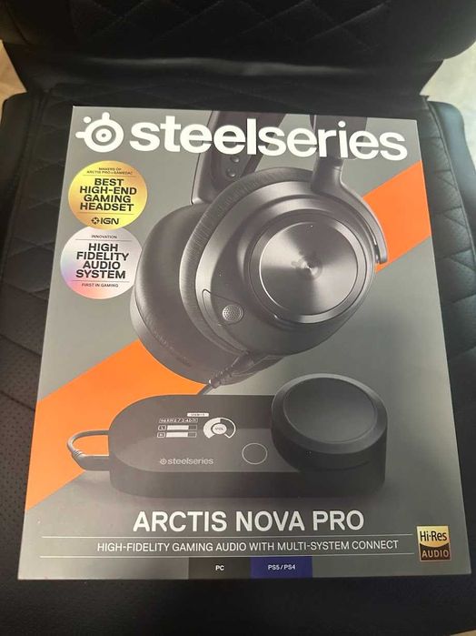 Гейминг слушалки SteelSeries - Arctis Nova Pro, черни