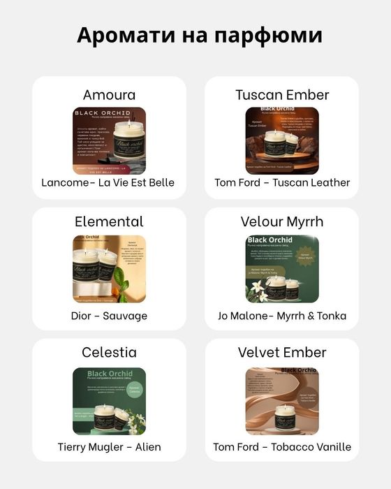 Парфюмни Масажни Свещи!