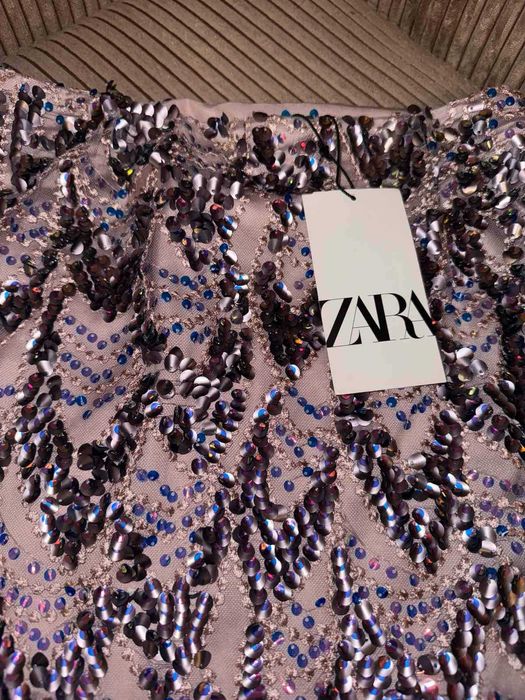 Пола с пайети ZARA