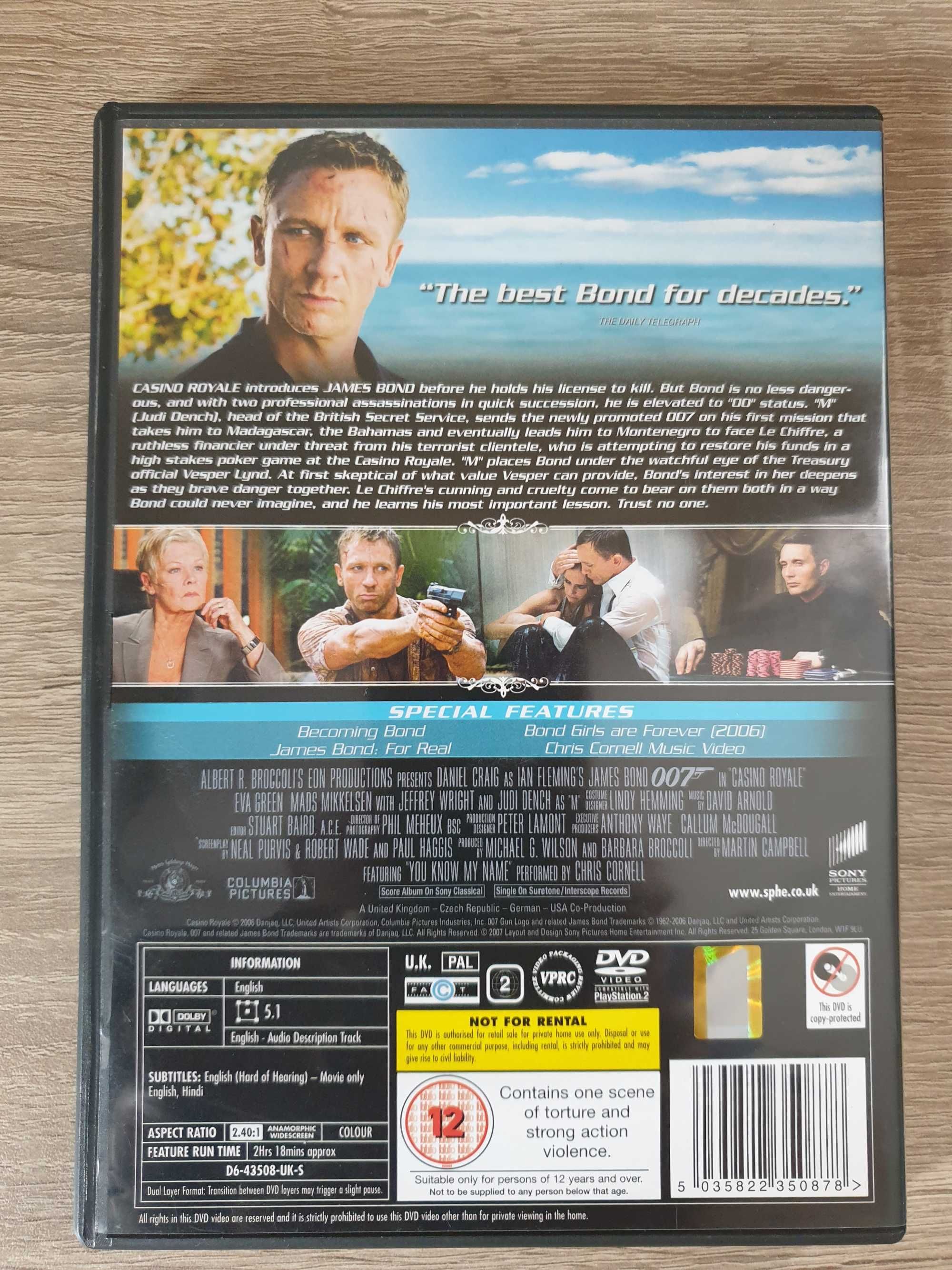 James Bond Casino Royale - Филм DVD за колекционери и ценители