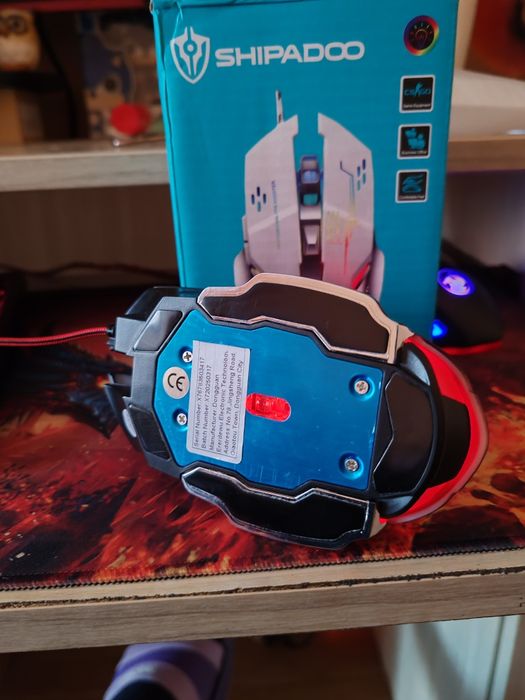 Mouse Shipadoo Negru cu fir