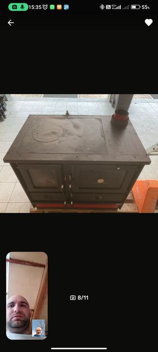 Termoșemineu  cu plită