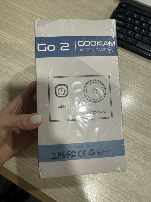 Camera video sport Gookam Go 2, 20MP, 4K, Wi-Fi, Black, NOUA/Sigilata!