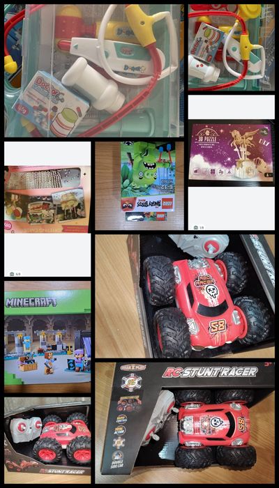 Jucării mai multe feluri Minecraft ,lego mic,carusel muzical,trusa med