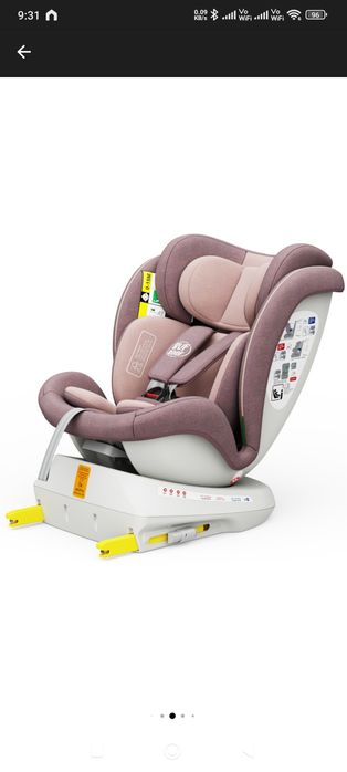Scaun auto Tweety Plus iSize Buf Boof LightPurple cu isofix Rotativ 36