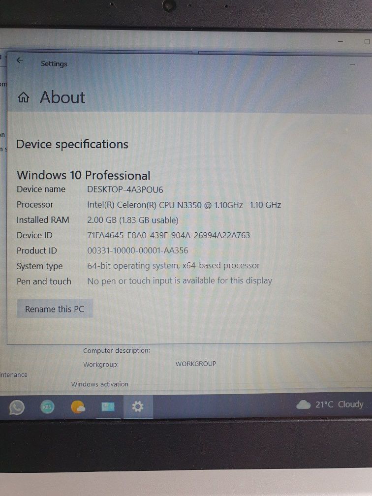 Laptop Lenovo IdeaPad 320-15IAP