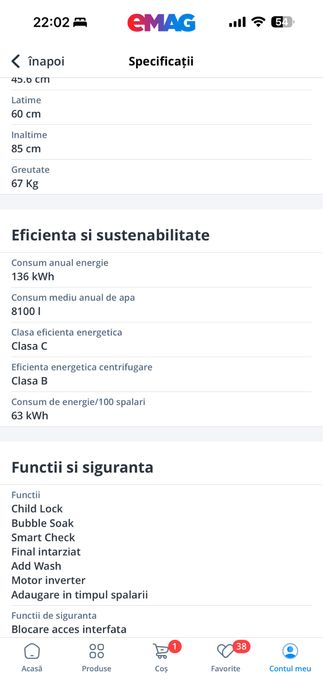 Masina de spalat - Samsung slim GARANTIE 1 an - Negociabil