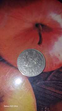 Коллекционная редкая монета 50 тенге
