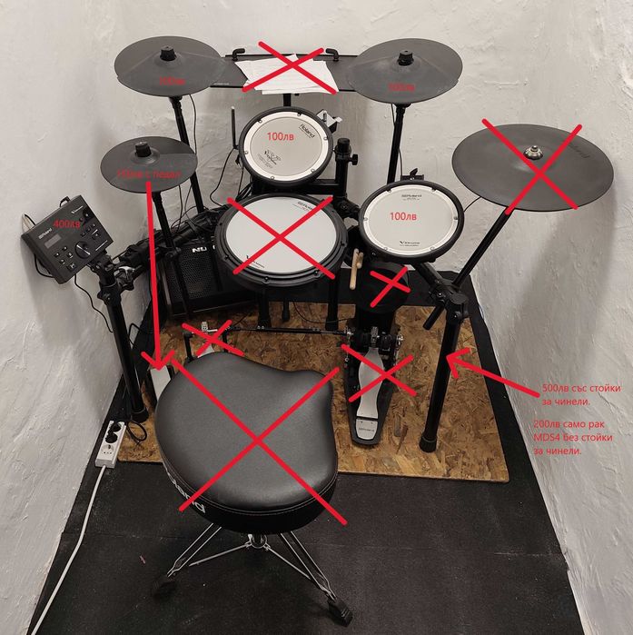 Roland TD-7, електрони барабани Роланд ТД-7