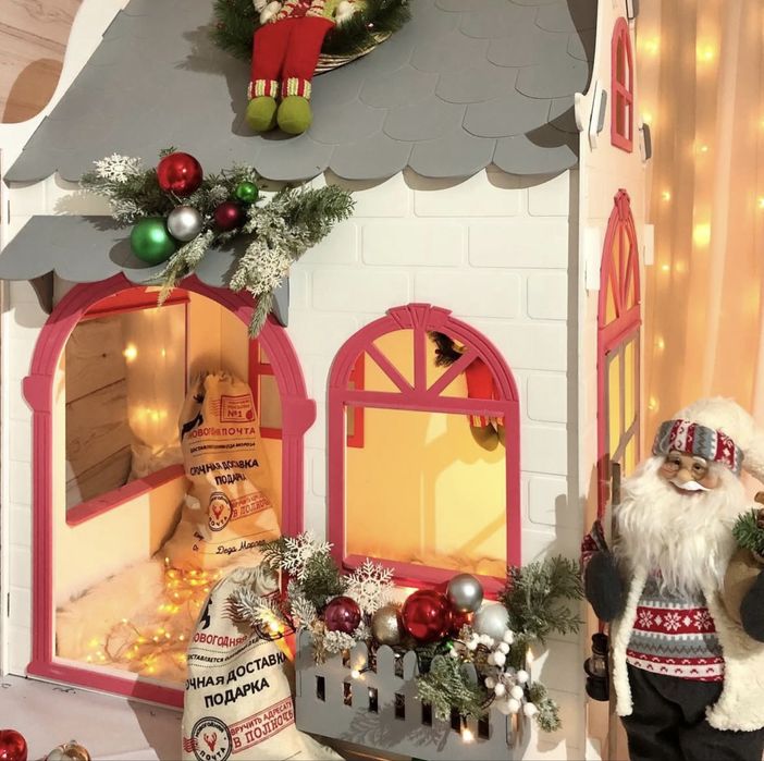 Деревянный домик для детей разборный подарок на новый год