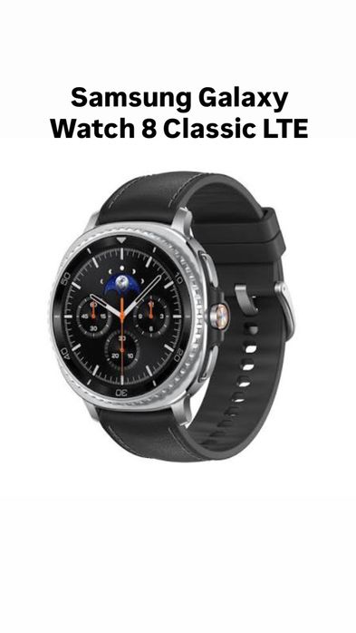 НОВ! Samsung Watch 8 Classic 46mm Black LTE L505 2г.Гаранция!